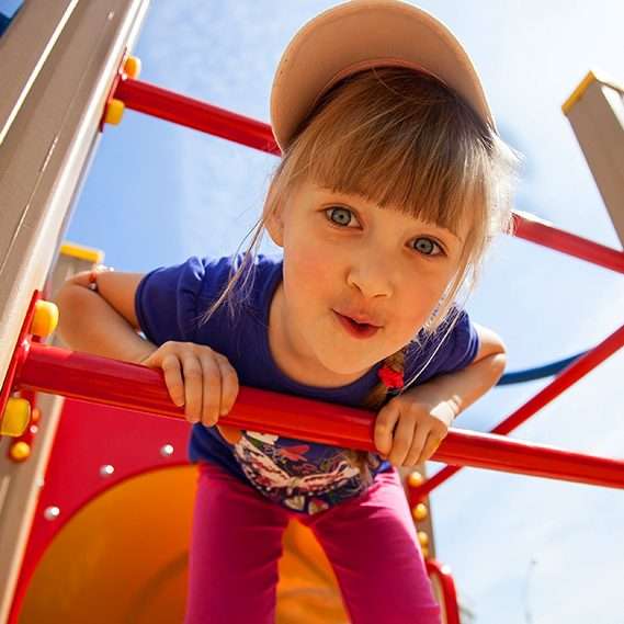 Interactive play element on playground equipment